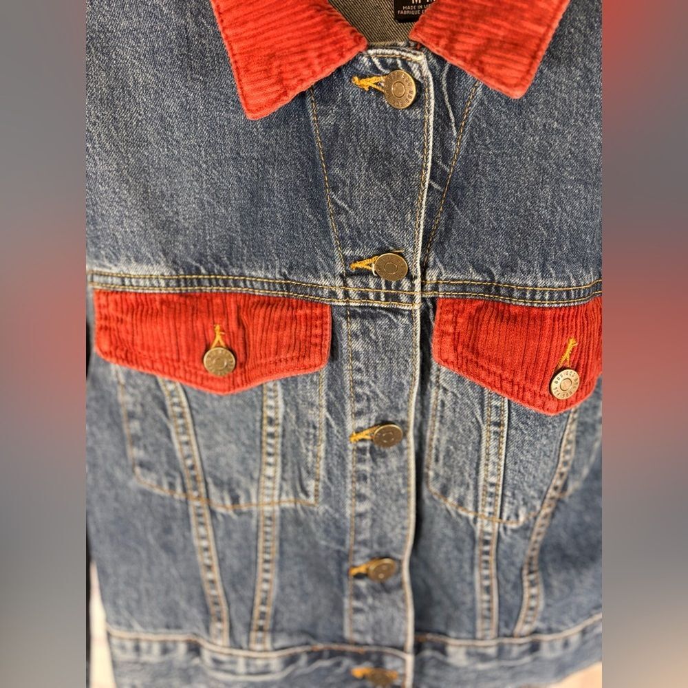 BDG Urban Outfitters Timber Creek Southwestern Coastal Cowgirl Denim Jacket M - Picture 5 of 10